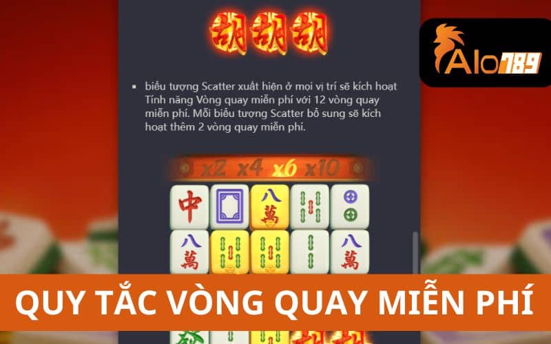 Biểu tượng Scatter xuất hiện sẽ kích hoạt vòng quay miễn phí