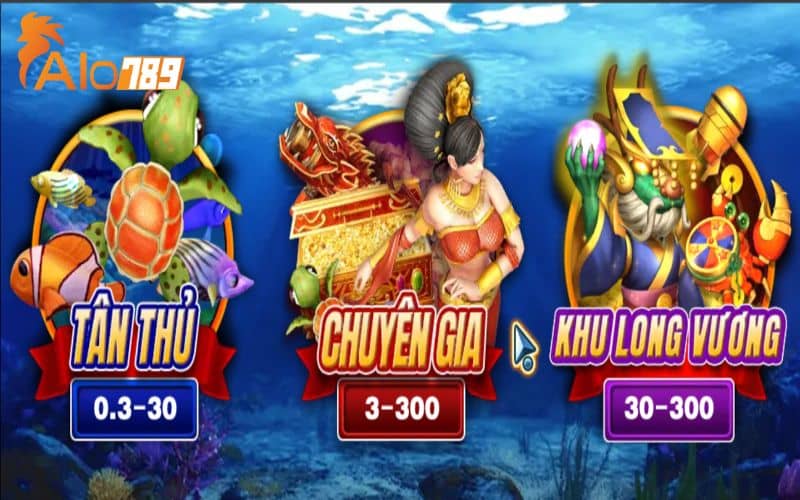 Tựa game bắn cá Long Vương có 3 sảnh chơi